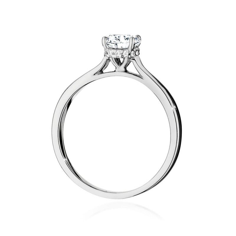 Pierścionek W547 Diament 0,70ct białe złoto