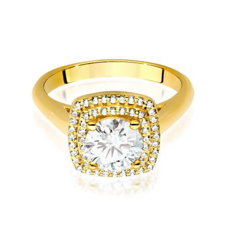 Pierścionek W548 Diament 1,00ct żółte złoto