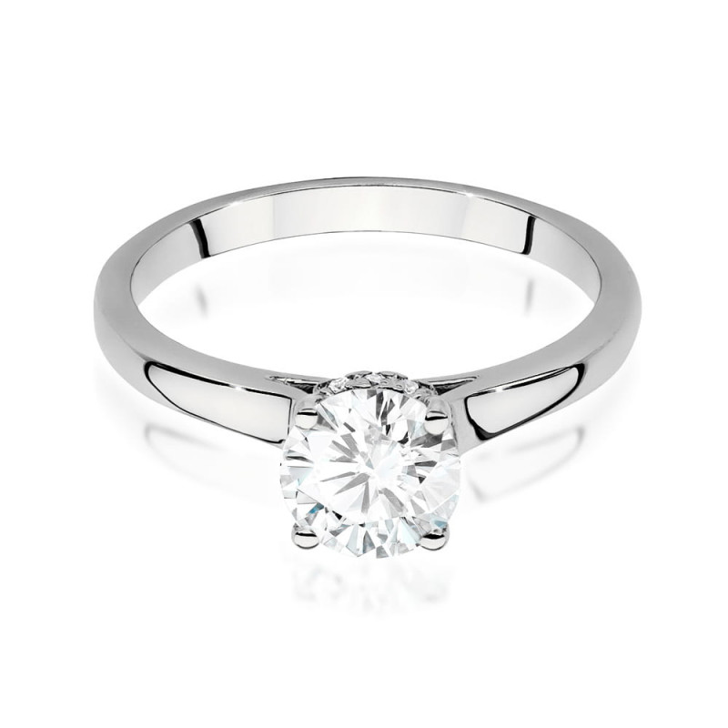 Pierścionek W547 Diament 1,00ct białe złoto