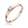 Pierścionek W506 Diament 0,12ct różowe złoto