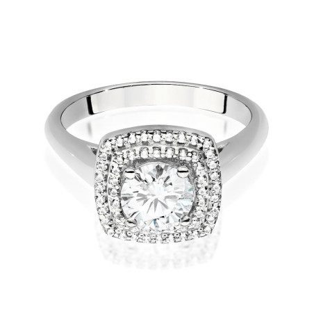 Pierścionek W548 Diament 0,70ct białe złoto