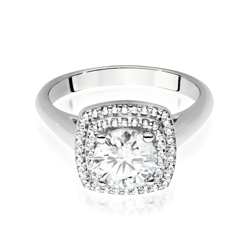 Pierścionek W548 Diament 1,00ct białe złoto