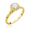 Pierścionek W550 Diament 0,40ct żółte złoto