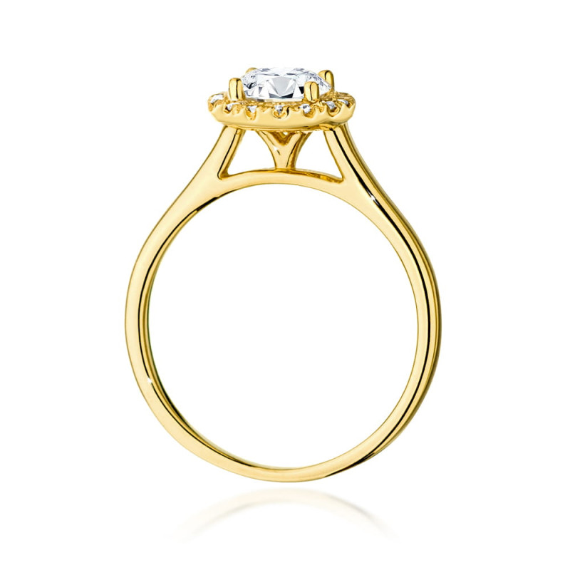 Pierścionek W550 Diament 0,70ct żółte złoto