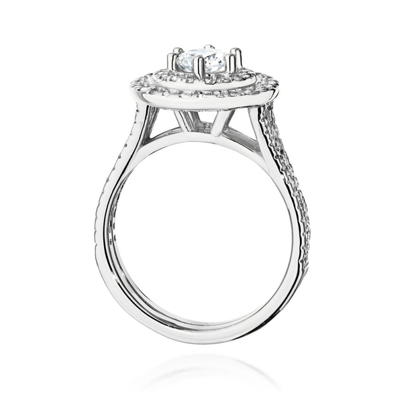 Pierścionek W549 Diament 0,50ct białe złoto