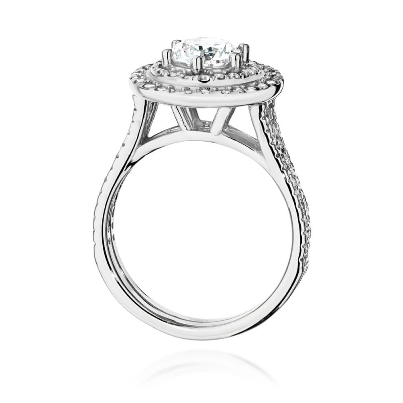 Pierścionek W549 Diament 0,70ct białe złoto