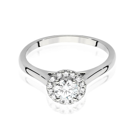 Pierścionek W550 Diament 0,40ct białe złoto