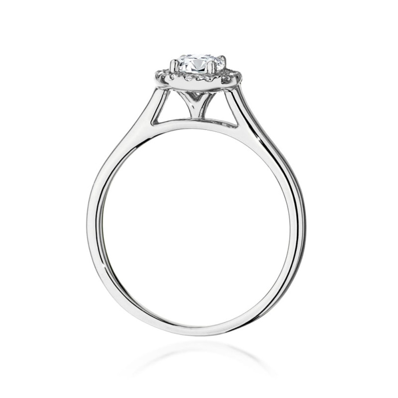 Pierścionek W550 Diament 0,40ct białe złoto