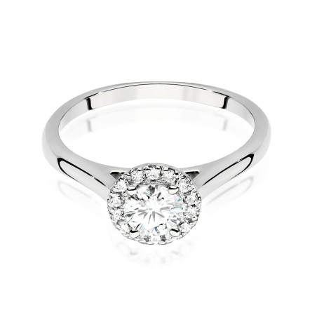 Pierścionek W550 Diament 0,50ct białe złoto