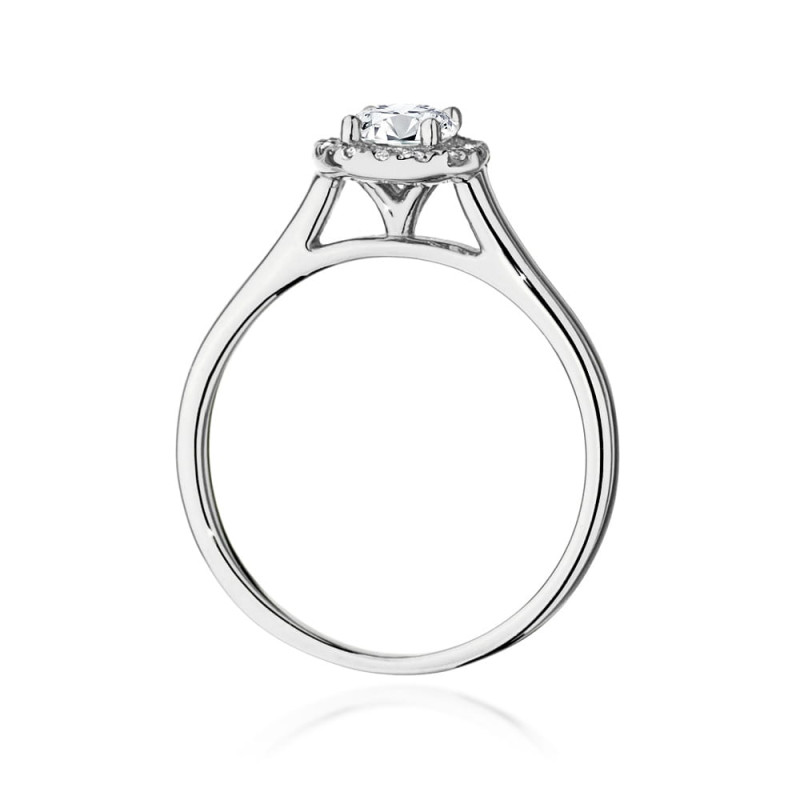 Pierścionek W550 Diament 0,50ct białe złoto