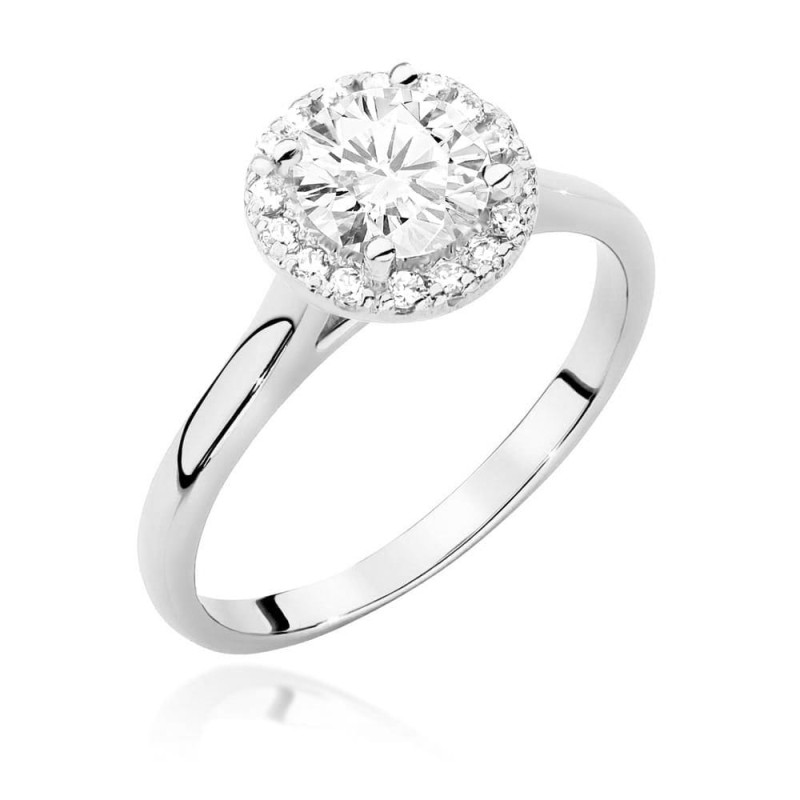 Pierścionek W550 Diament 0,70ct białe złoto