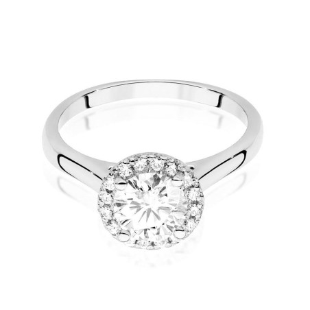 Pierścionek W550 Diament 0,70ct białe złoto