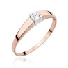 Pierścionek W524 Diament 0,25ct różowe złoto