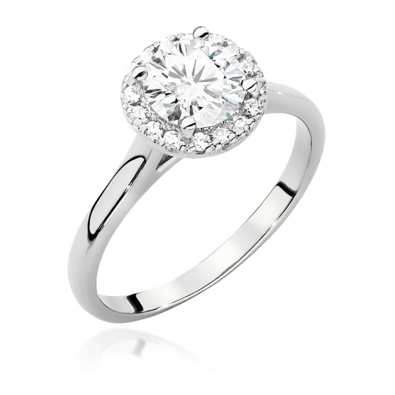 Pierścionek W550 Diament 1,00ct białe złoto