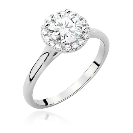 Pierścionek W550 Diament 1,00ct białe złoto