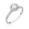 Pierścionek W551 Diament 0,40ct białe złoto