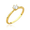 Pierścionek W553 Diament 0,50ct żółte złoto