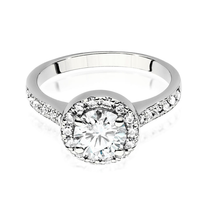 Pierścionek W551 Diament 1,00ct białe złoto