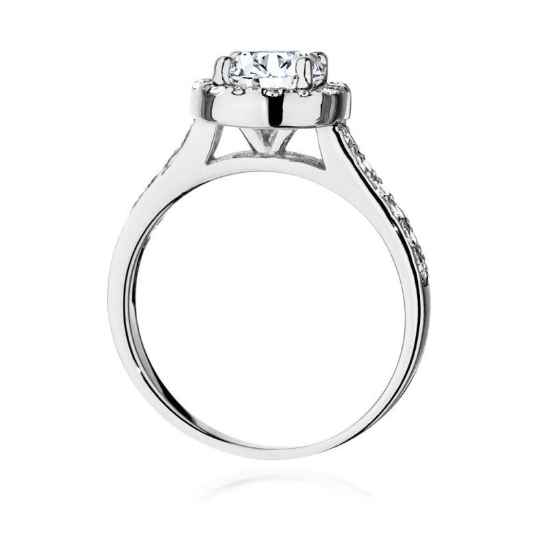 Pierścionek W551 Diament 1,00ct białe złoto