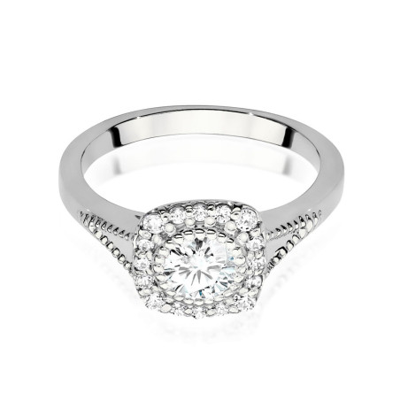 Pierścionek W552 Diament 0,40ct białe złoto