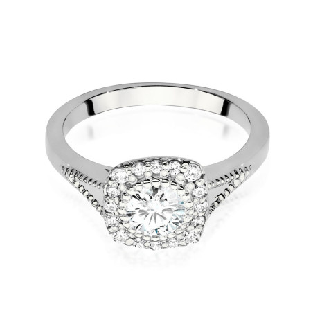 Pierścionek W552 Diament 0,50ct białe złoto