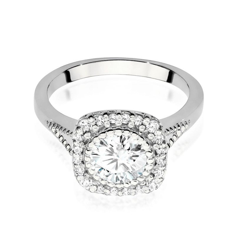 Pierścionek W552 Diament 0,70ct białe złoto