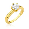 Pierścionek W563 Diament 0,70ct żółte złoto