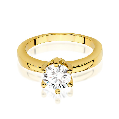 Pierścionek W563 Diament 1,00ct żółte złoto