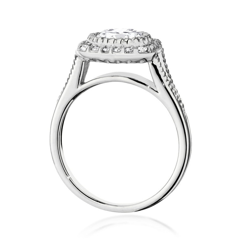 Pierścionek W552 Diament 1,00ct białe złoto