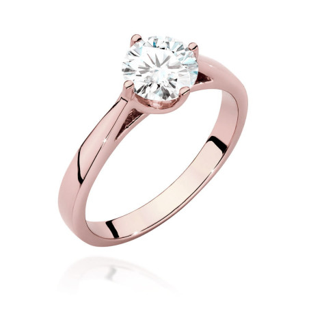Pierścionek W543 Diament 1,00ct różowe złoto