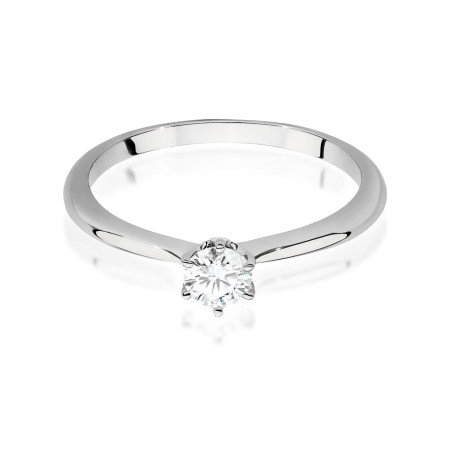 Pierścionek W553 Diament 0,40ct białe złoto