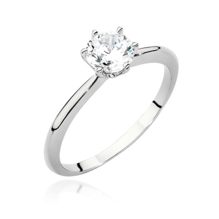 Pierścionek W553 Diament 0,70ct białe złoto