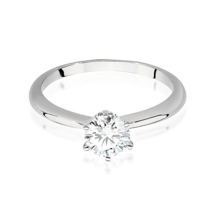 Pierścionek W553 Diament 0,70ct białe złoto