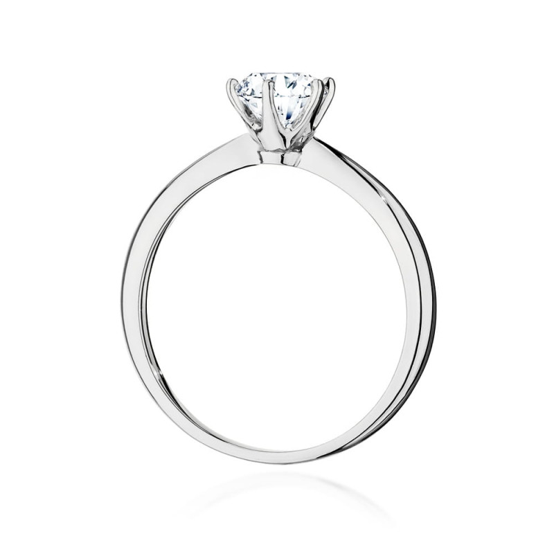 Pierścionek W553 Diament 0,70ct białe złoto