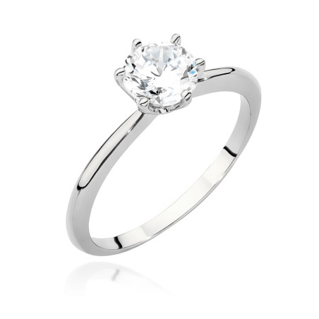 Pierścionek W553 Diament 1,00ct białe złoto