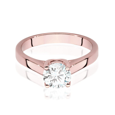 Pierścionek W544 Diament 1,00ct różowe złoto