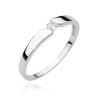 Pierścionek W554 Diament 0,08ct białe złoto