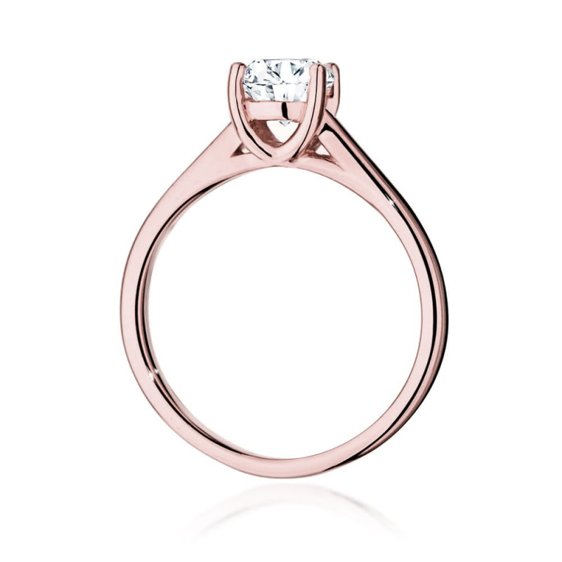 Pierścionek W544 Diament 1,00ct różowe złoto