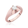 Pierścionek W545 Diament 0,40ct różowe złoto