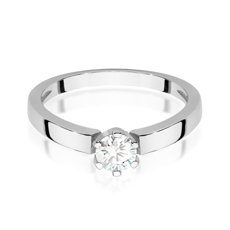 Pierścionek W562 Diament 0,25ct białe złoto