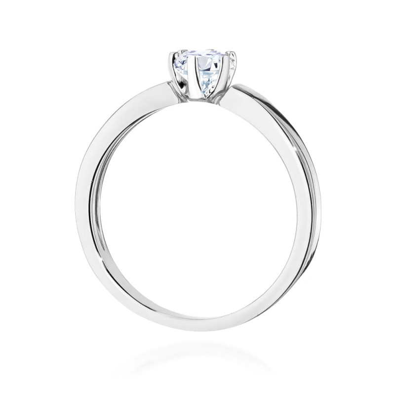 Pierścionek W562 Diament 0,25ct białe złoto