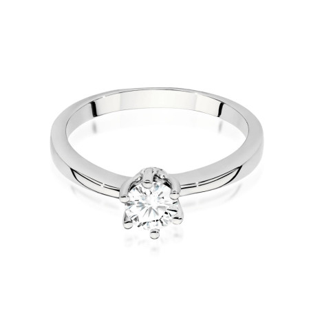 Pierścionek W563 Diament 0,40ct białe złoto