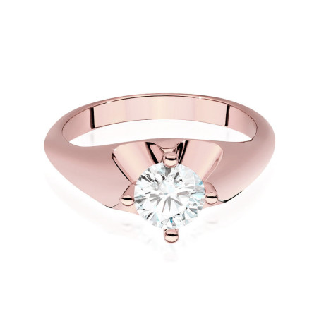 Pierścionek W545 Diament 0,70ct różowe złoto