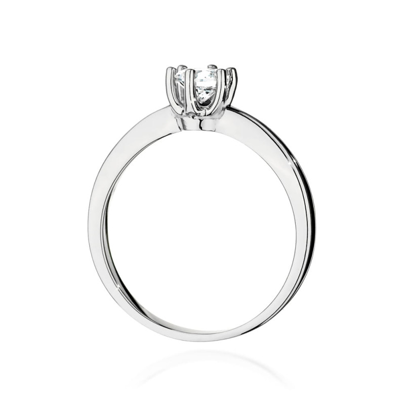 Pierścionek W563 Diament 0,40ct białe złoto