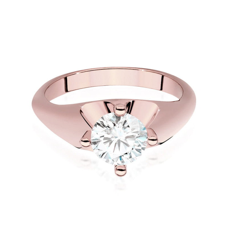 Pierścionek W545 Diament 1,00ct różowe złoto