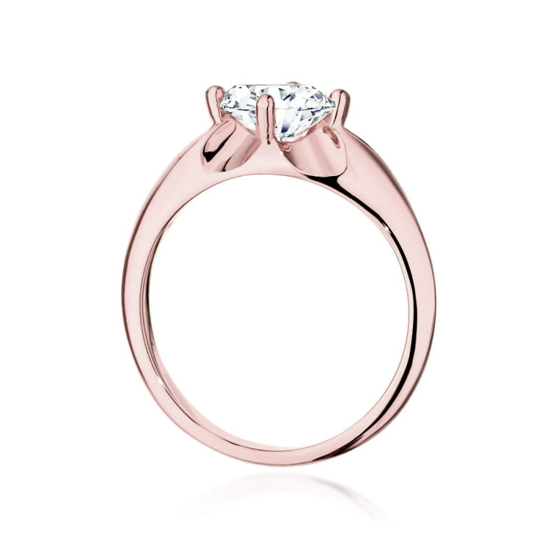 Pierścionek W545 Diament 1,00ct różowe złoto