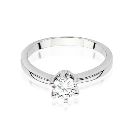 Pierścionek W563 Diament 0,50ct białe złoto