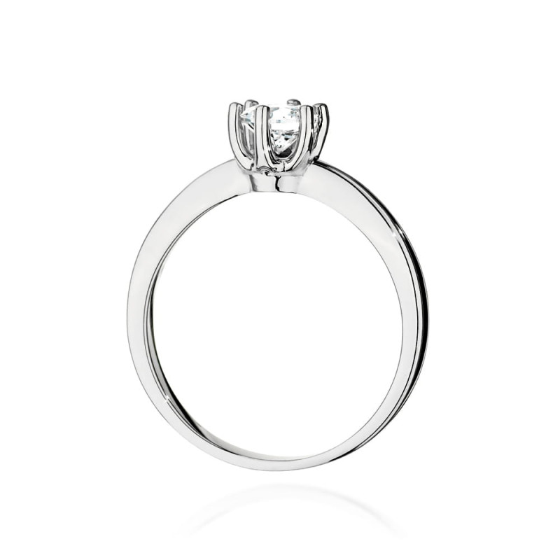 Pierścionek W563 Diament 0,50ct białe złoto