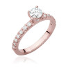 Pierścionek W546 Diament 0,40ct różowe złoto