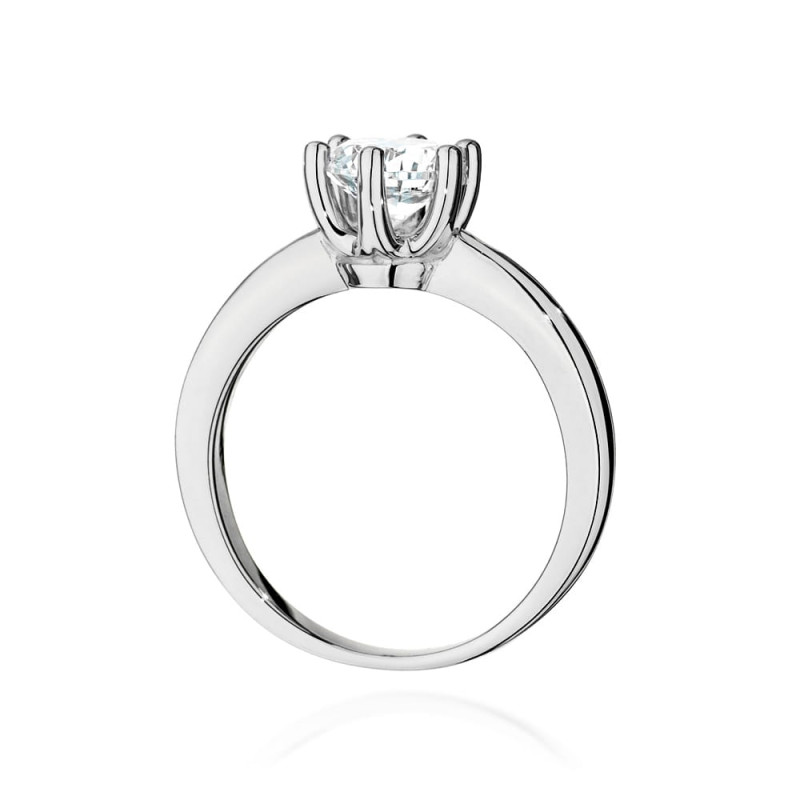 Pierścionek W563 Diament 1,00ct białe złoto